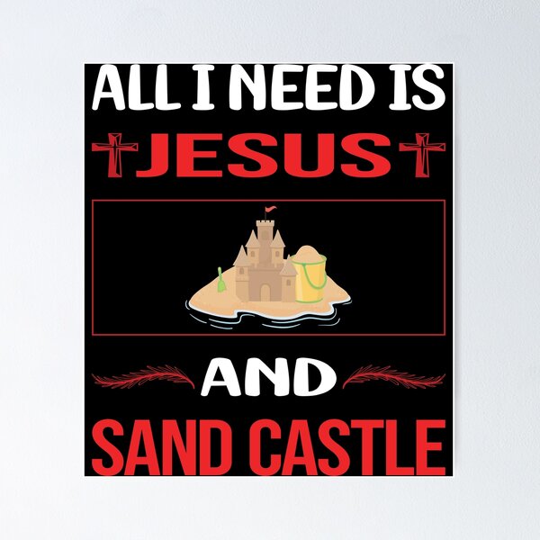 Item preview, Funny Jesus Sand Castle designed and sold by FifineCroteau.