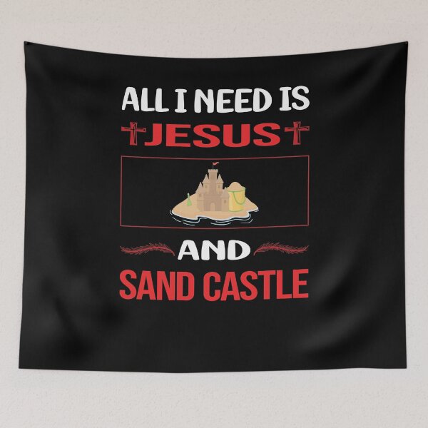 Item preview, Funny Jesus Sand Castle designed and sold by FifineCroteau.