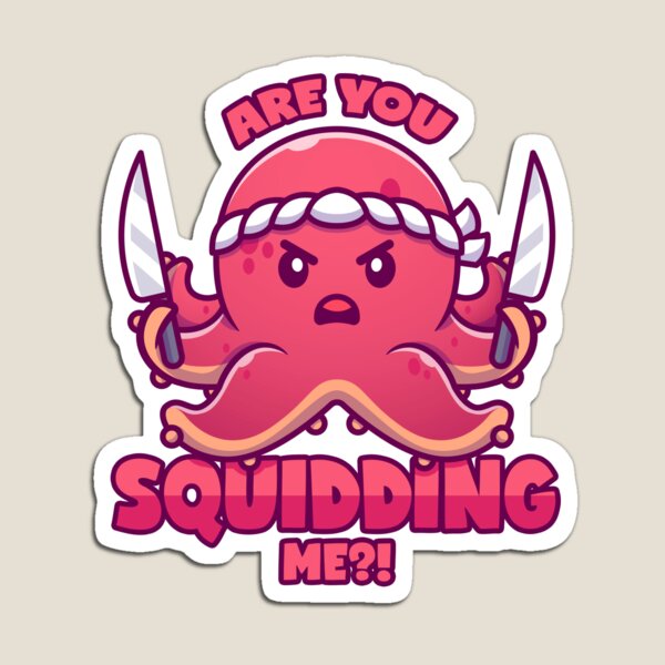 Aperçu de l'œuvre Squid Pun Octopus Kalmar Kraken Saying créée et vendue par voidea.
