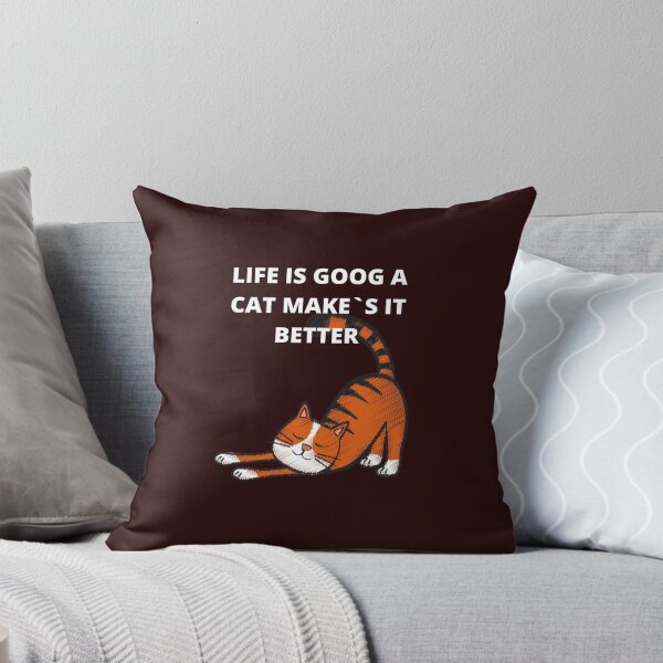 Item preview, LIFE IS GOOD A CAT MAKE`S IT BETTER. designed and sold by marie1919.