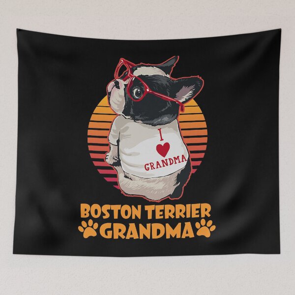 Item preview, Vintage Boston Terrier Grandma Wear Sunglasses Dog Lover designed and sold by TheOHC.