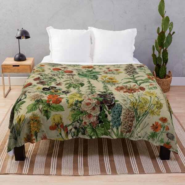 Item preview, Flower Illustration (Fleurs) by Adolphe Millot designed and sold by ReimagineStore.