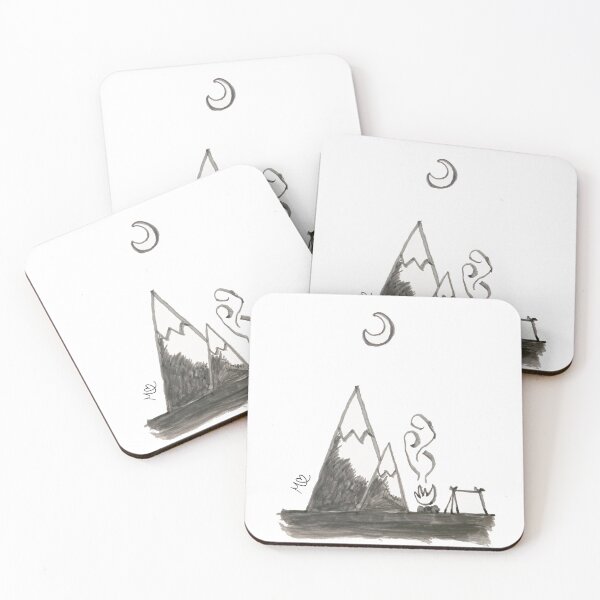 Item preview, Mountains and camp designed and sold by macuarelas20.