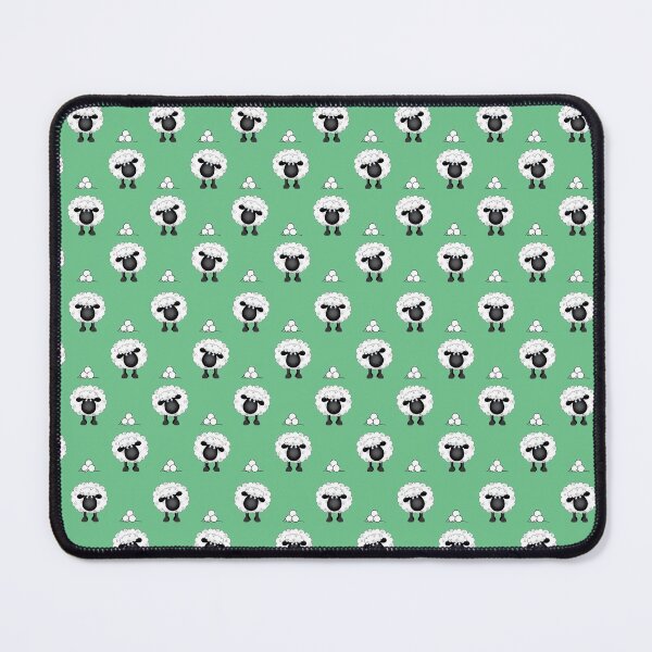 Item preview, Woolly Shelby Sheep Pattern on Natural Green Background designed and sold by Running-Duck.
