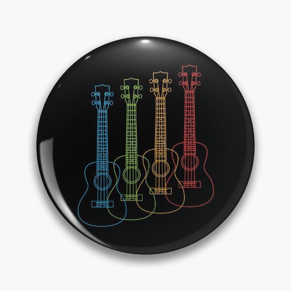 Item preview, Four Ukulele Outlines Multi Color designed and sold by nightsworthy.
