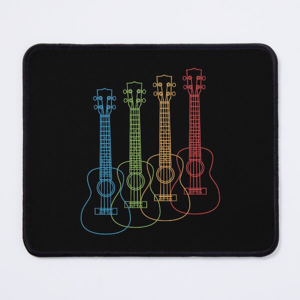 Item preview, Four Ukulele Outlines Multi Color designed and sold by nightsworthy.