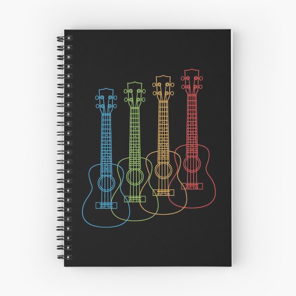 Item preview, Four Ukulele Outlines Multi Color designed and sold by nightsworthy.
