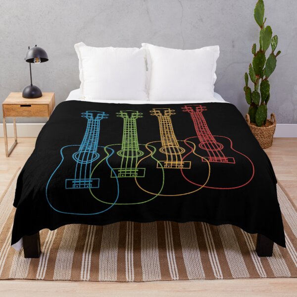 Item preview, Four Ukulele Outlines Multi Color designed and sold by nightsworthy.