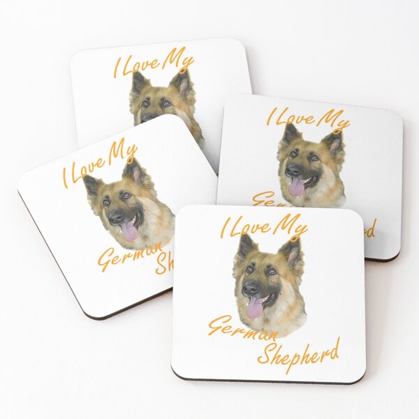 Item preview, Sadsac designs - I Love My German Shepherd designed and sold by SadSacDesigns.