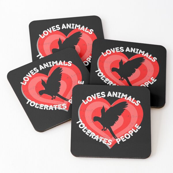 Item preview, Loves Animals Tolerates People Parrot Bird designed and sold by Onewivnacher.