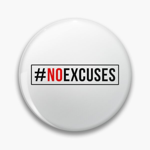 Item preview, No Excuses Gym Fitness Quote designed and sold by maniacfitness.