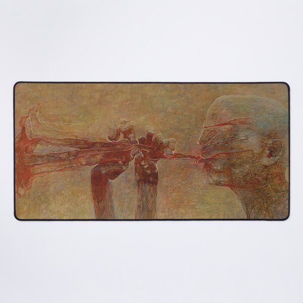 Item preview, Untitled (The Trumpeter) by Zdzislaw Beksinski designed and sold by ReimagineStore.