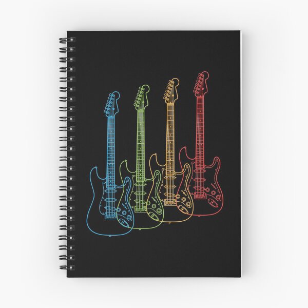 Item preview, Four S-Style Electric Guitar Outlines Multi Color designed and sold by nightsworthy.
