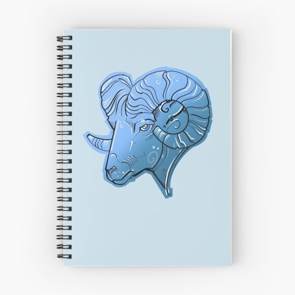 Item preview, Aries zodiac design in blue designed and sold by weilertsen.