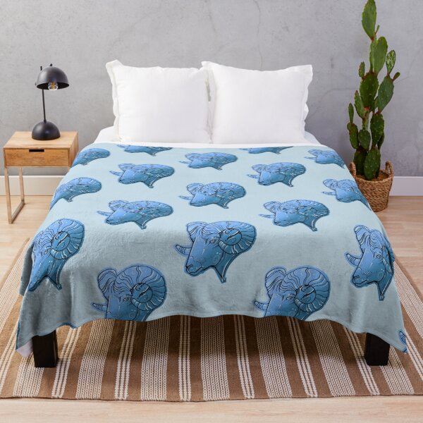Item preview, Aries zodiac design in blue designed and sold by weilertsen.