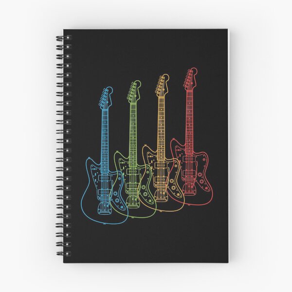 Item preview, Four Offset Style Electric Guitar Outlines Multi Color designed and sold by nightsworthy.