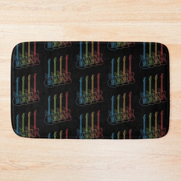 Item preview, Four Offset Style Electric Guitar Outlines Multi Color designed and sold by nightsworthy.