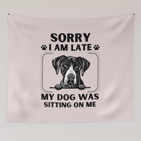 Item preview, Sorry I Am Late My Dog Was Sitting On Me (Dog Lover Gift) designed and sold by i-longmanshop.