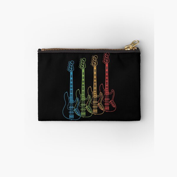 Item preview, Four J-Style Bass Guitar Outlines Multi Color designed and sold by nightsworthy.