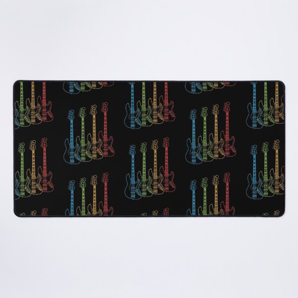 Item preview, Four J-Style Bass Guitar Outlines Multi Color designed and sold by nightsworthy.
