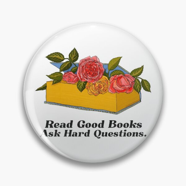 Item preview, Read Good Books Ask Hard Questions designed and sold by fabfeminist.