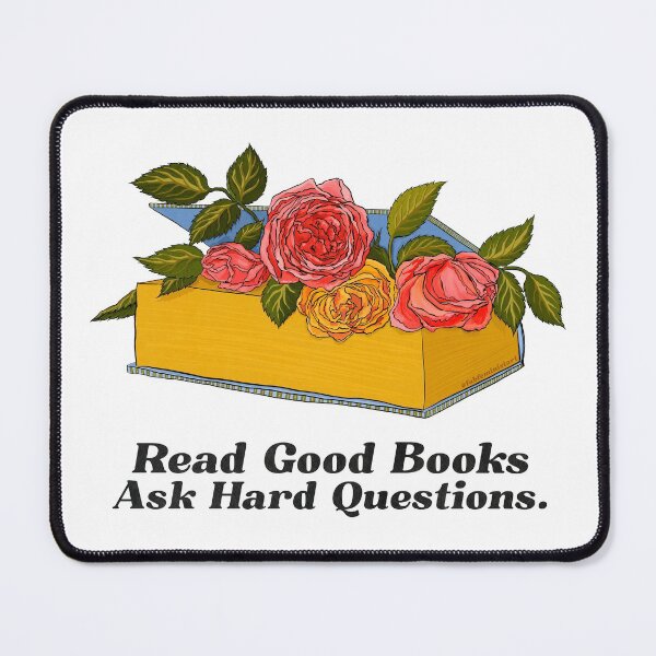 Item preview, Read Good Books Ask Hard Questions designed and sold by fabfeminist.