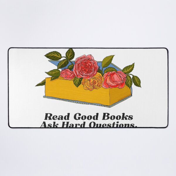 Item preview, Read Good Books Ask Hard Questions designed and sold by fabfeminist.