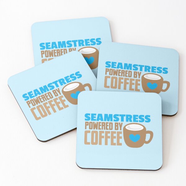Item preview, Seamstress powered by coffee designed and sold by jazzydevil.