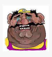 Sad Wario Photographic Print