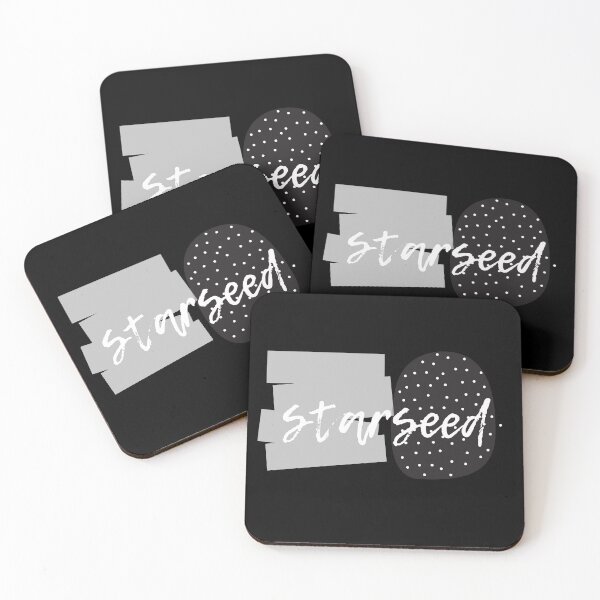 Item preview,   Starseed With Gray Graphic Elements And Dots On Black designed and sold by hopaaa.