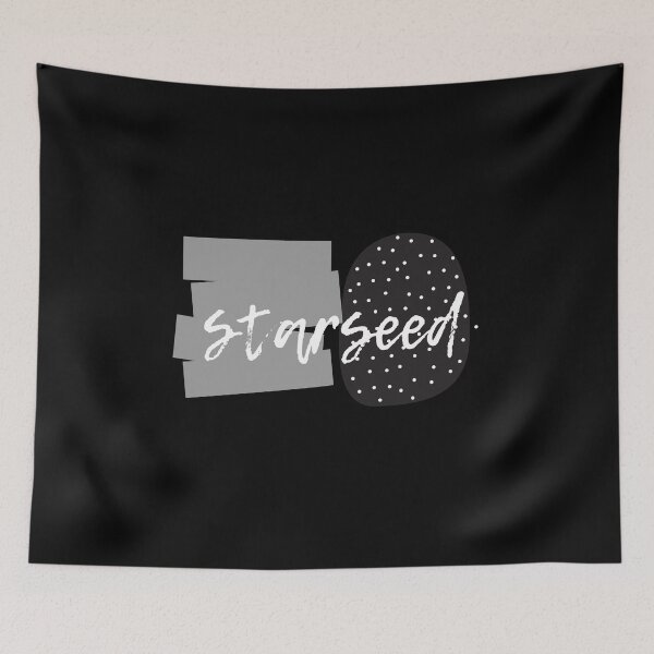 Item preview,   Starseed With Gray Graphic Elements And Dots On Black designed and sold by hopaaa.