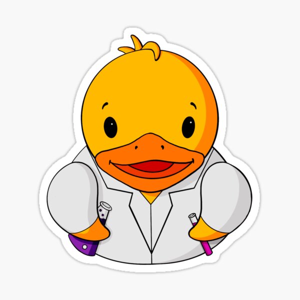 Item preview, Scientist Rubber Duck designed and sold by Alisha Ober Designs.
