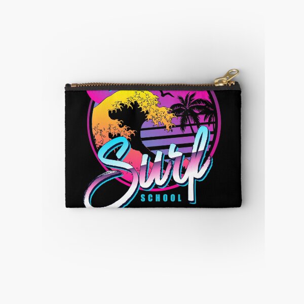 Aperçu de l'œuvre Paradise surf school - Vapourwave - Palmiers créée et vendue par adenicholls.