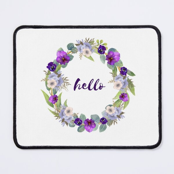 Item preview, Hello purple pansy garland  designed and sold by OByD.