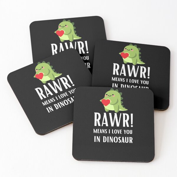 Item preview, Rawr means i love you in dinosaur designed and sold by AbiBurtDesigns.