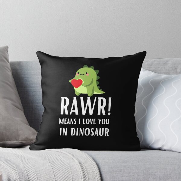 Item preview, Rawr means i love you in dinosaur designed and sold by AbiBurtDesigns.