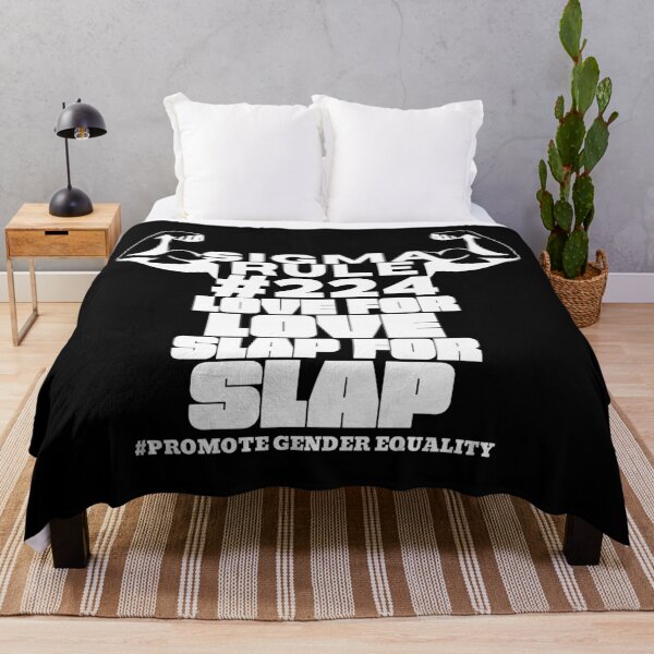 Item preview, sigma rule 224 meme- love for love slap for slap promote gender equality-trending meme designed and sold by Rajpramanik.