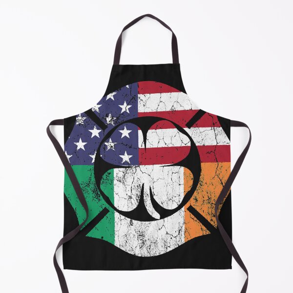 Item preview, Firefighter St Patricks Day Irish American Flag Shamrock Pullover Hoodie designed and sold by AlexandraHan1.