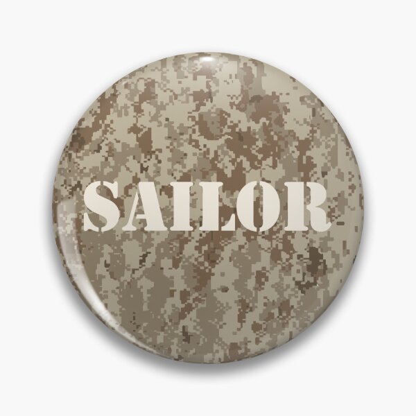 Item preview, NWU type II AOR-1, desert digital camouflage pattern swatch. US. Marines, US.Navy text: SAILOR typographic designed and sold by NineJuly.