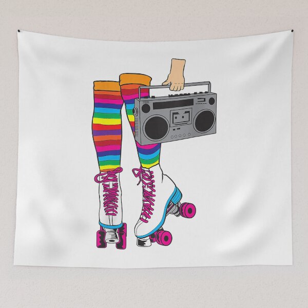 Item preview, Women Retro Rollerskates 80's Roller Disco Skating Girl  designed and sold by TheOHC.