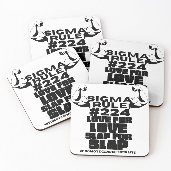 Item preview, Sigma rule 224 meme- love for love slap for slap promote gender equality-trending meme designed and sold by Rajpramanik.
