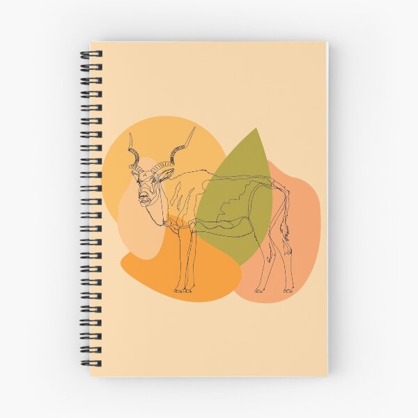 Item preview, Addax abstract line art colored background wildlife, wild animals art, Bovidae family, sahara desert, antelope deer designed and sold by SGS-.