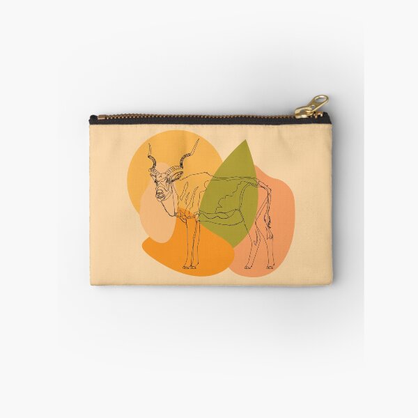 Item preview, Addax abstract line art colored background wildlife, wild animals art, Bovidae family, sahara desert, antelope deer designed and sold by SGS-.