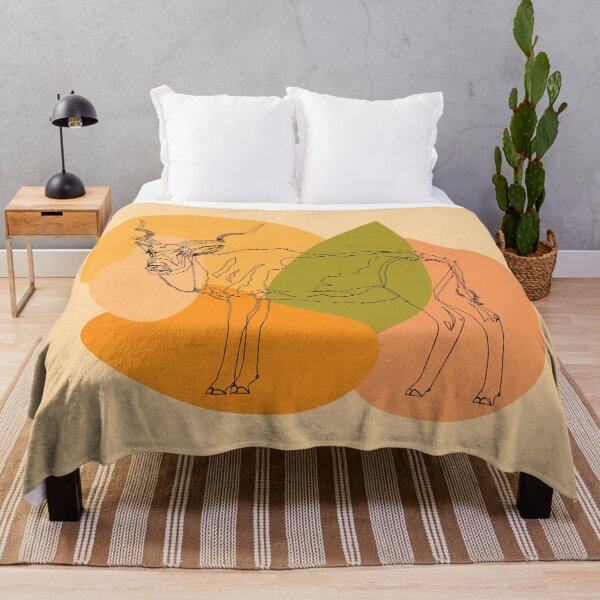 Item preview, Addax abstract line art colored background wildlife, wild animals art, Bovidae family, sahara desert, antelope deer designed and sold by SGS-.