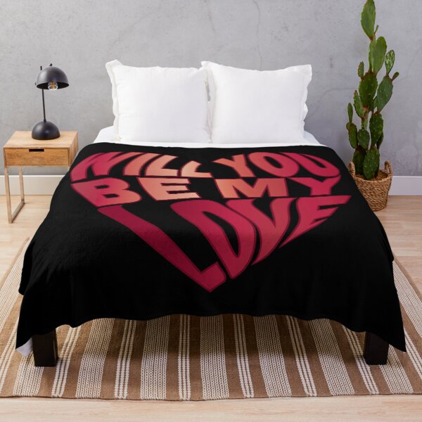 Item preview, Heart Typography Will you be my love designed and sold by onzpacesdesign.