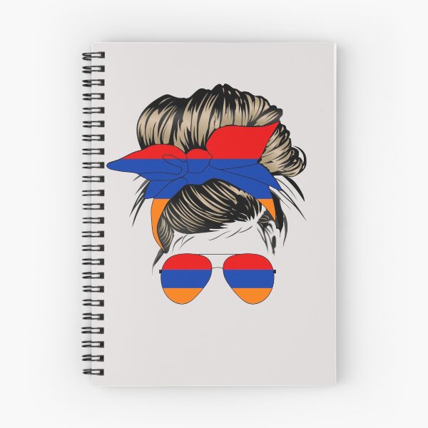 Item preview, Armenian Flag Mom with Messy Bun designed and sold by For Little Monkeys.