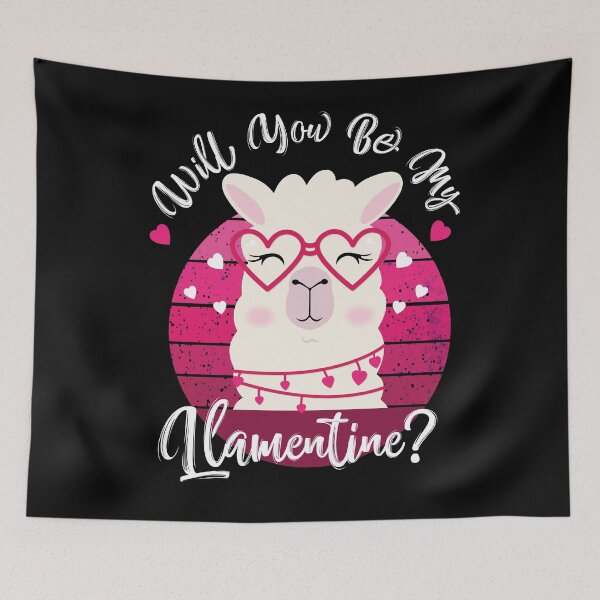 Item preview, Funny Valentine Quotes: Will You Be My Llamentine - Llama Lovers designed and sold by NawalMagdy.