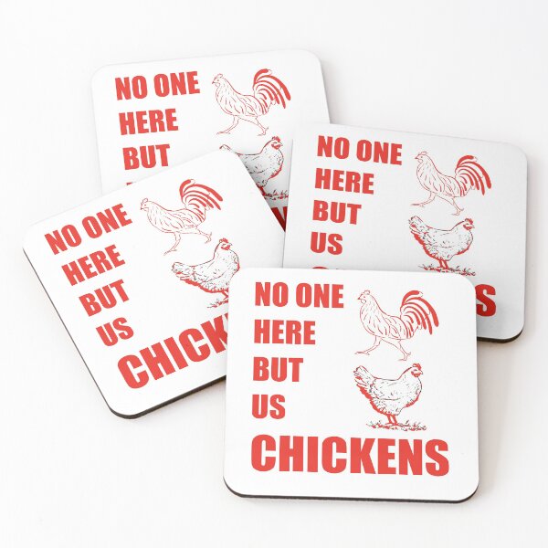 Item preview, No One Here But Us Chickens Cockerel Hen Bird Poultry designed and sold by stuartsemporium.