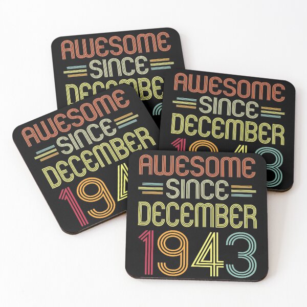Item preview, 78th Birthday Gifts Awesome Since December 1943 78 Years Old designed and sold by TheOHC.