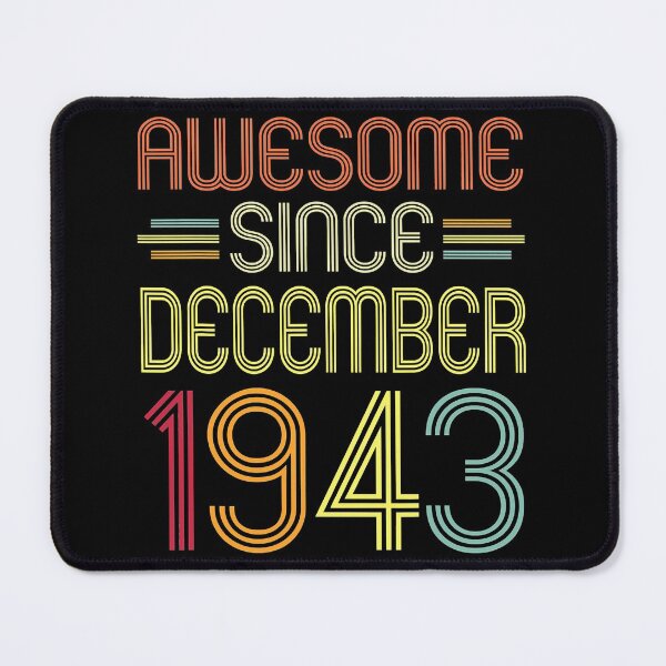 Item preview, 78th Birthday Gifts Awesome Since December 1943 78 Years Old designed and sold by TheOHC.